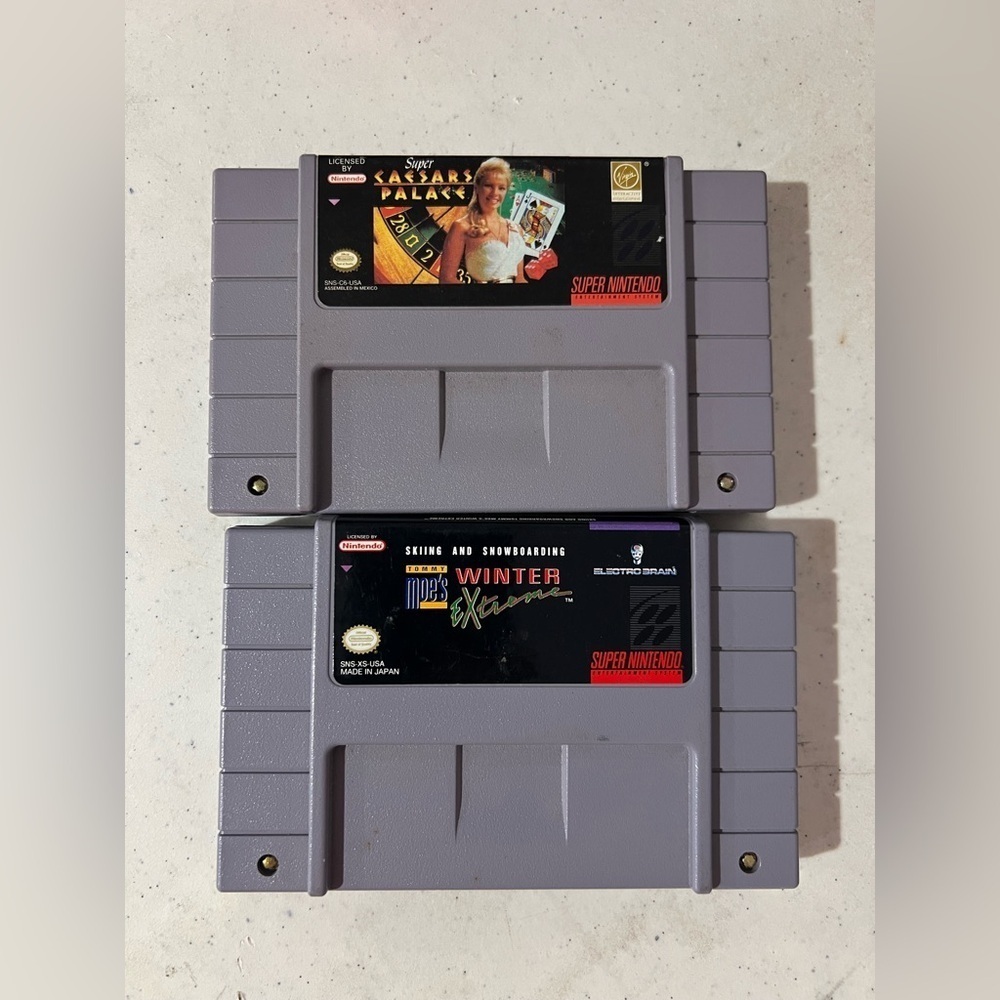 (2)Bundle Vintage 90s Original Super Nintendo Games